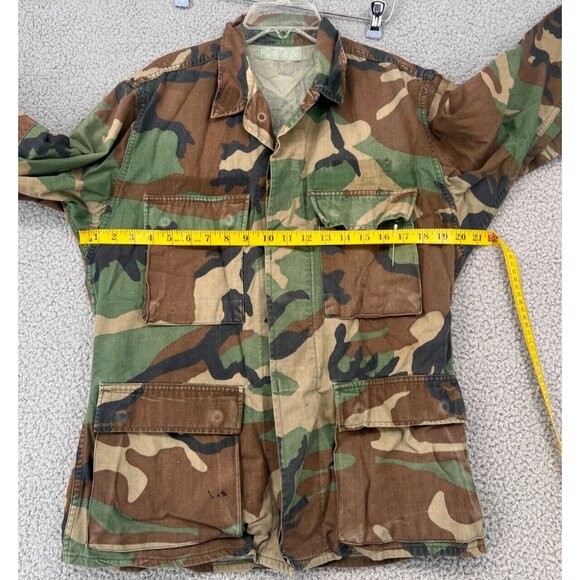 VTG Men's US Army Military Combat Coat Hot Weather Woodland Camo Jacket - Picture 6 of 12